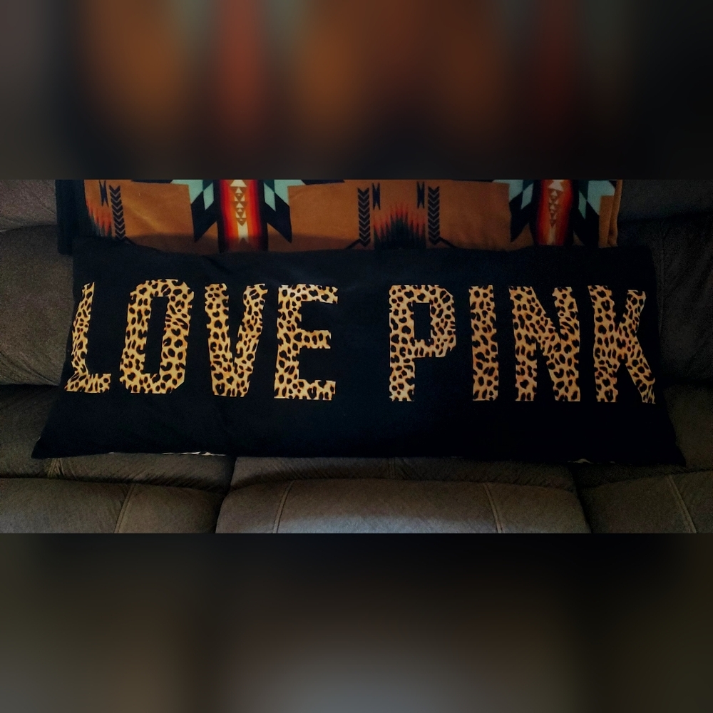 VS PINK Leopard Print Body Pillow